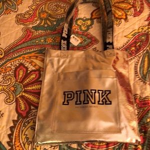 Pink silver bag